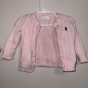 Polo by Ralph Lauren Pink Cable Knit Sweater